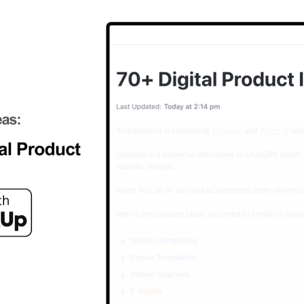 70+ Digital Product ideas for creators to sell