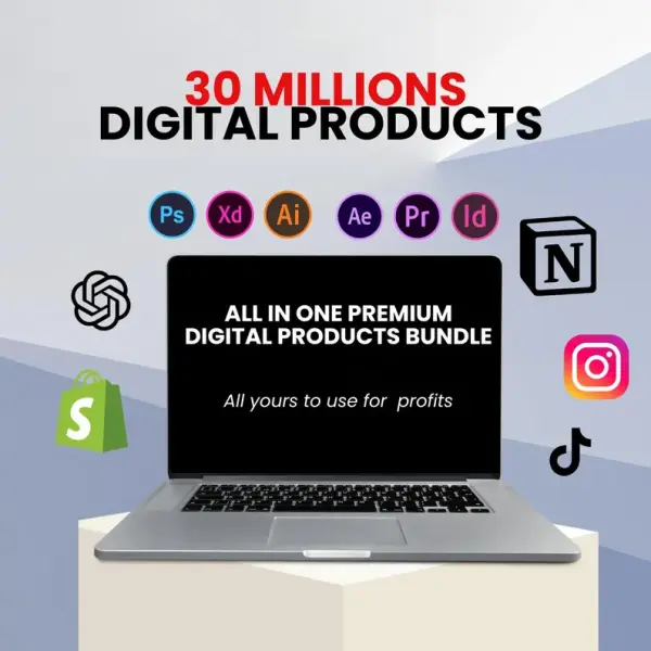 🚀 ALL-IN-ONE PREMIUM DIGITAL BUNDLE! 🖥️🎨