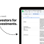 1,000+ Investors for Raising Investments