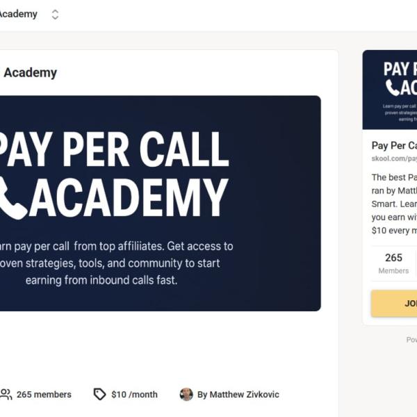 Pay Per Call Academy