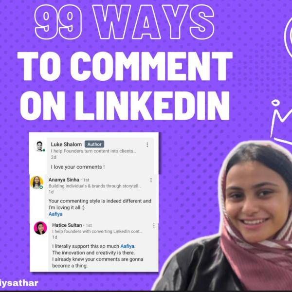 99 WAYS TO COMMENT ON LINKEDIN